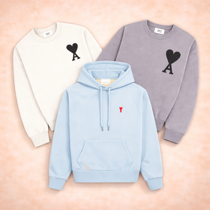 Premium Heart Logo Knitwear Suppliers